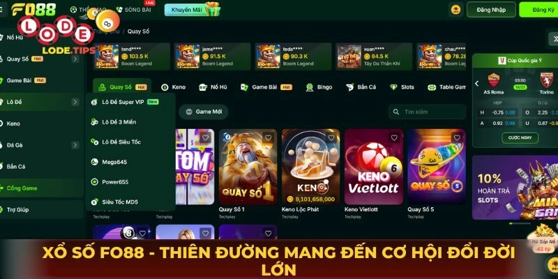 Xổ Số Fo88 - Thiên Đường Mang Đến Cơ Hội Đổi Đời Lớn